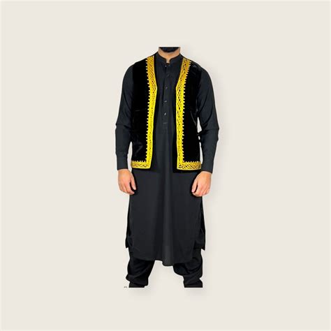 Classic Peran Tumban With Waskat Tradition Afghan Man Cloth Etsy