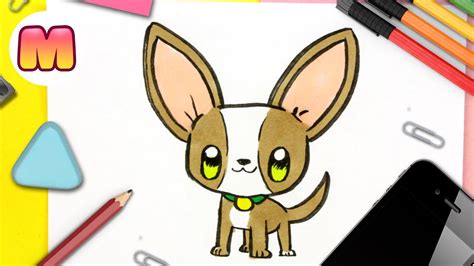Como Dibujar Un Perro Chiguagua O Chihuahua Kawaii Dibujos Faciles