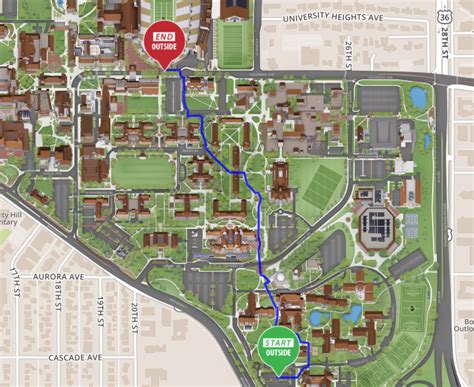 University Of Colorado Boulder Campus Map Maps For You