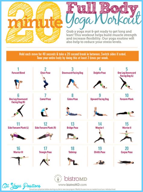 Printable Yoga Poses Chart Printable World Holiday