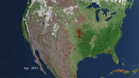 Nasa A Look Back At A Decade Of Fires Texas Active Fire Map