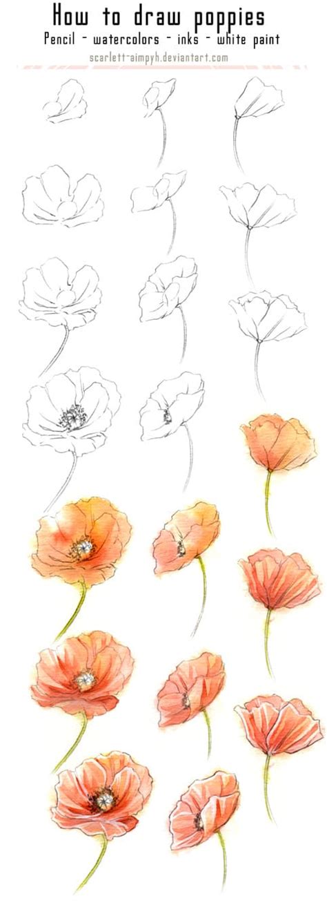 This is my personal favorite way to use watercolors! 20 Delicate Colorful Watercolor Flowers Painting Tutorials ...