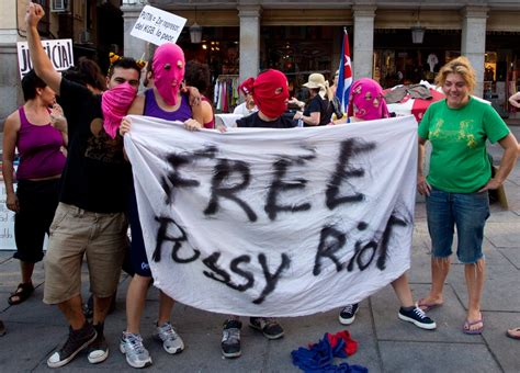 Masked Pussy Riot Supporters Ctv News