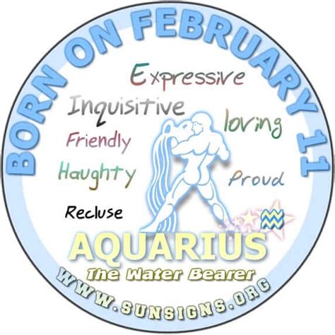 February 11 Aquarius Birthday Horoscope Meanings And Personality Sun