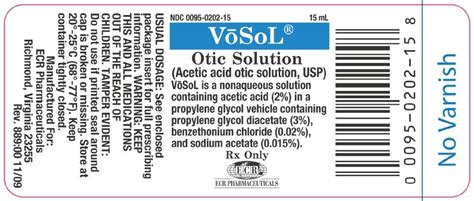 How should i use acetic acid? Vosol - FDA prescribing information, side effects and uses