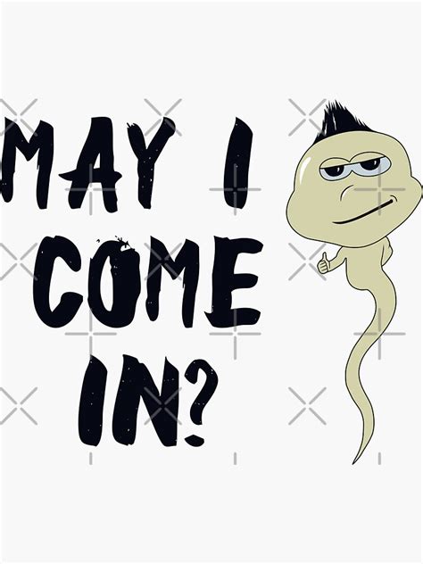 Funny Sperm Joke Design Sticker For Sale By Liamss Redbubble