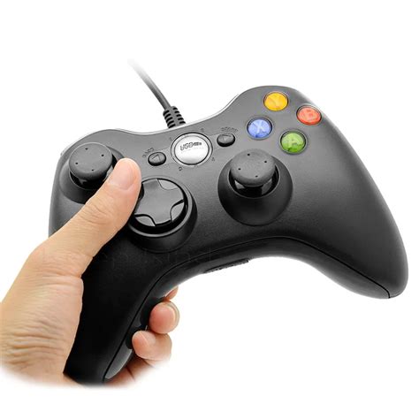 Usb Wired Joypad Gamepad Black Shock Controller For Xbox 360 Joystick