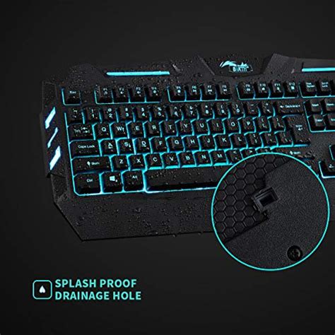 Bakth 7 Colors Led Backlit Gaming Keyboard Mechanical Feeling And