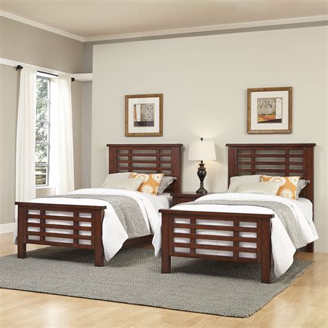 A wide variety of twin bedroom sets options are available to you, such as general use, appearance, and material. Home Styles Cabin Creek Two Twin Beds and Night Stand