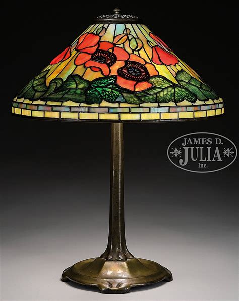 Sold Price Tiffany Studios Poppy Table Lamp November 3 0115 1000