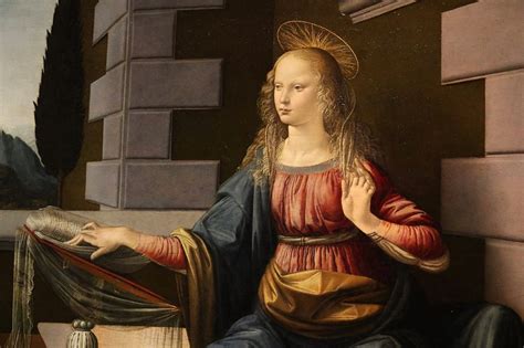 The leonardo da vinci painting the annunciation painted on oil and tempera on a 98 cm by 217 cm panel was originally attributed to another painter, domenico ghirliando. 10 Facts About The Annunciation By Leonardo Da Vinci