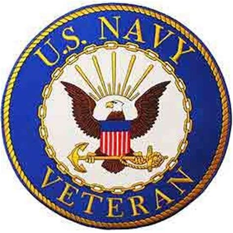 Us Navy Veteran Round Logo 12 Inch Patch Military Uniform Supply Inc