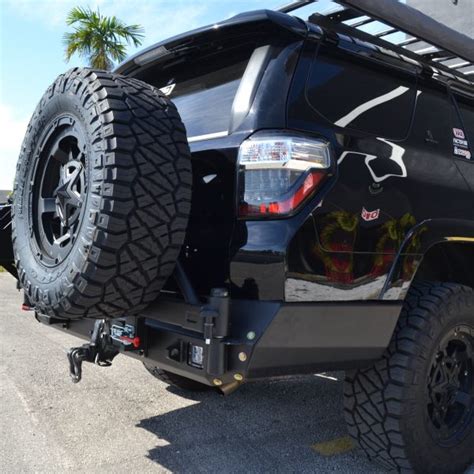 Toyota 4runner 2010 Up Rear Elite Bumper With Tire Carrier And Jerry