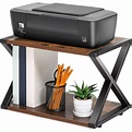 FITUEYES Desktop Printer Stand 2 Tiers Wood Desk Organizer Storage Book ...