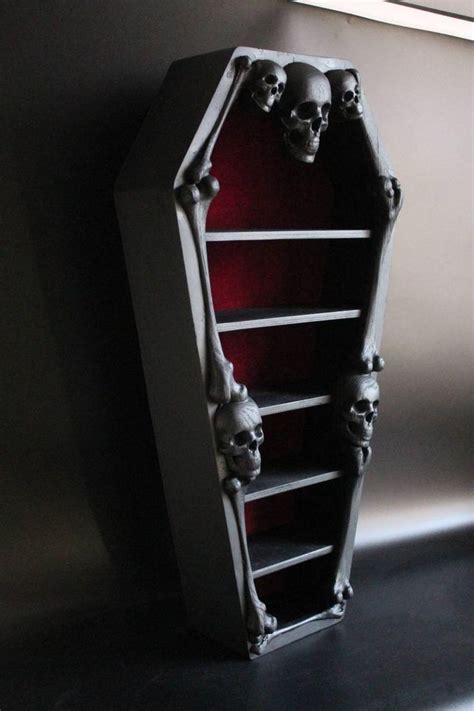 Wood Shelf Coffin Occult Art Home Decor Gothic Home Etsy