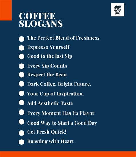 Coffee Slogans And Taglines Guide Generator Coffee Slogans Coffee Blog Coffee Shop