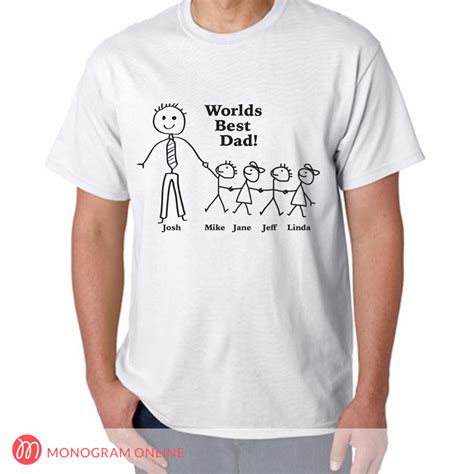 Personalized Worlds Best Dad T Shirt Monogram Online