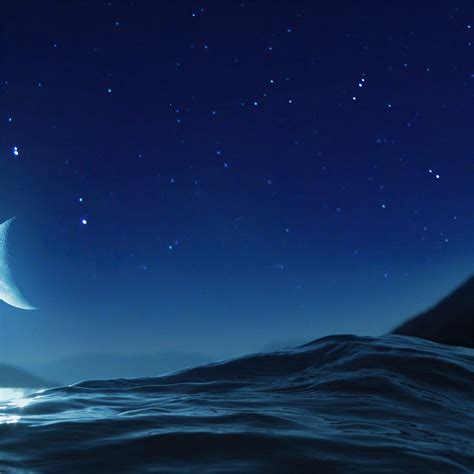 Moon Night Ocean 4k Ipad Pro Wallpapers Free Download