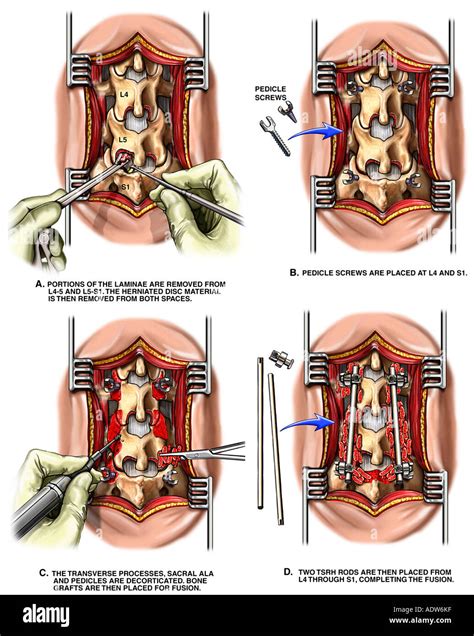 Lumbar Laminectomies And Discectomy Medical Illustration My Xxx Hot Girl