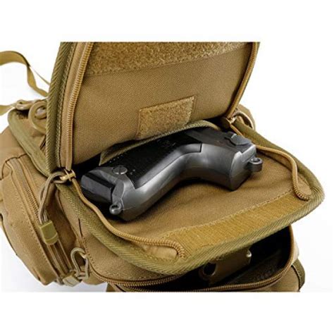 G4free Tactical Edc Sling Bag Pack With Pistol Holster Sling Shoulder