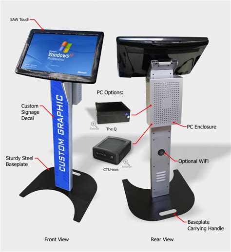 Podium Style Touchscreen Kiosks