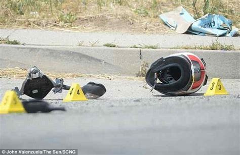 Horror As Motorcyclist Is Decapitated In Freak Accident Daily Mail Online