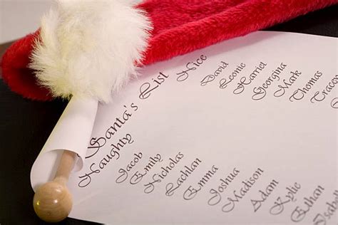 Royalty Free Santa Claus Naughty Or Nice List Pictures Images And