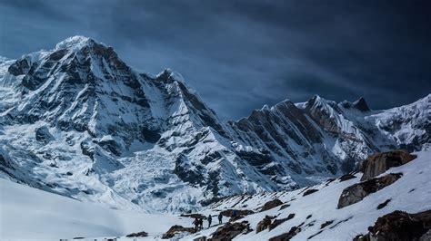 Snowy Mountain Landscape Wallpaper