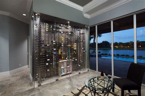 Glass Wine Room With Climate Control Builders Glass Of Bonita Inc