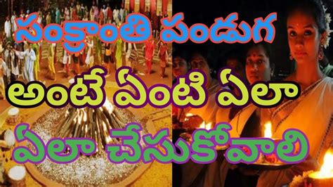 How To Celebrate Sankranti Festival In Andhra Pradesh Youtube