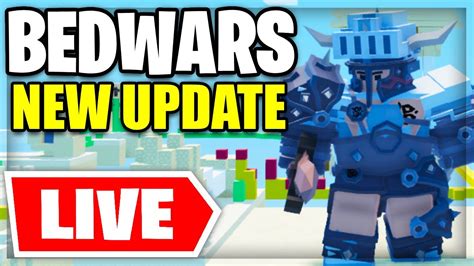 🔴live bedwars new update custom matches with viewers new battlepass soon roblox