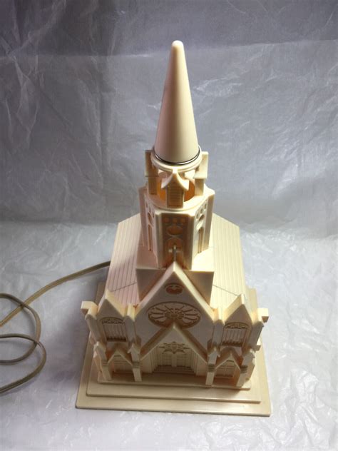 Vintage Raylite Paramount Musical Lighted Cathedral Church Christmas