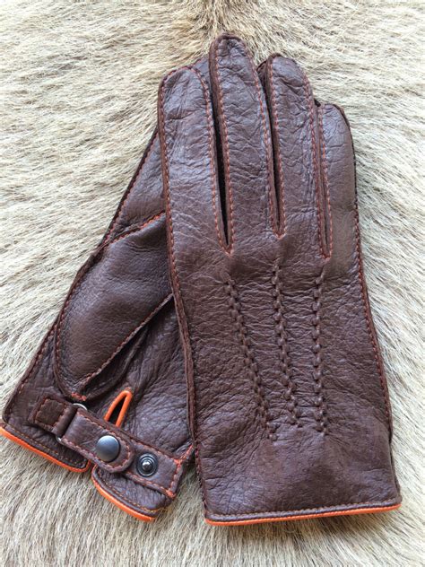 Peccary Leather Gloves Super Elegant Limited Edition Peccary Etsy