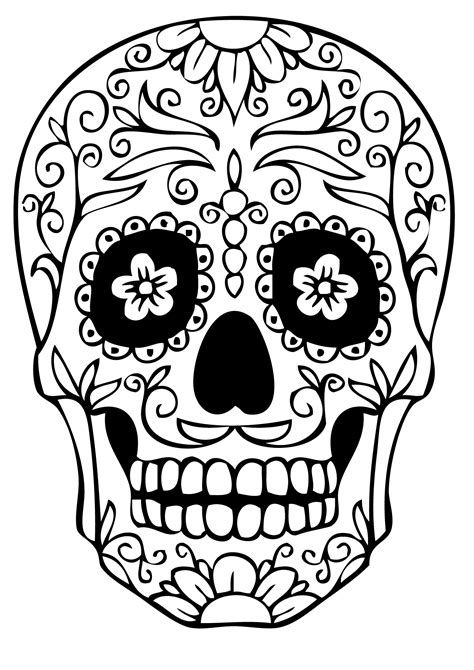 Drawing Of Días De Los Muertos Day Of The Dead Free To Download And