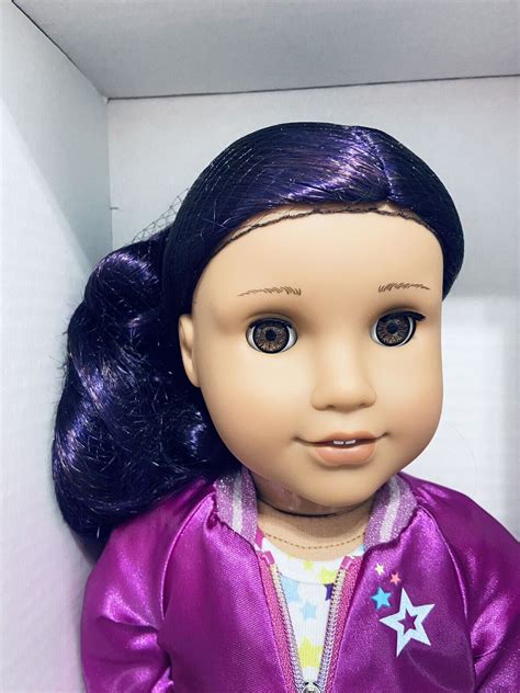 American Girl Truly Me Tm 86 Doll Purple Hair Brown Eyes Medium Skin Retired New Ebay