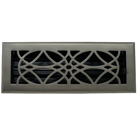 Cast Brass Empire Vent Cover Brushed Nickel Madelyn Carter
