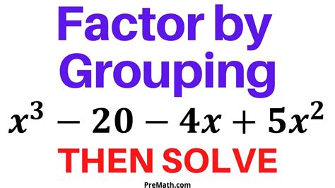 How To Find Factors For Third Degree Polynomial By Grouping Simple