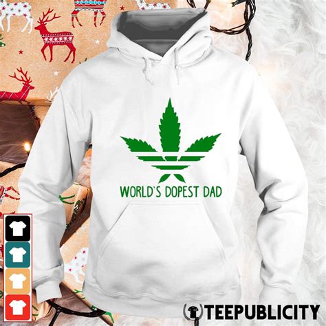 Weed Adidas Worlds Dopest Dad Shirt Hoodie Sweater Long Sleeve And