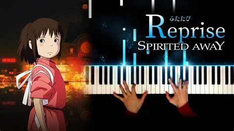 Spirited Away Ost Reprise Piano Cover Youtube Music