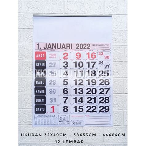 Jual Kalender Tanggalan Tahun 2022 Dengan Almanak 2022 Shopee Indonesia