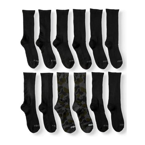 And1 Mens Limited Edition Crew Socks 12 Pack