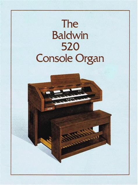 Church Organ Servicing Réparation Dorgue Déglise The Baldwin 520