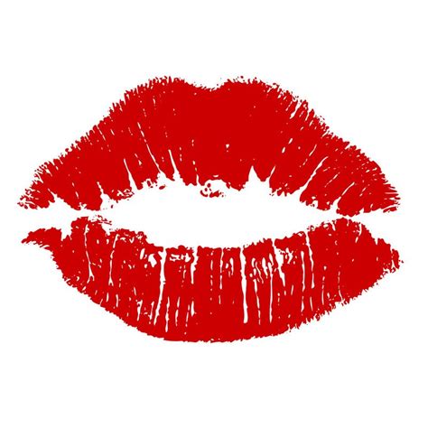 Sticker bisous marque lèvre rouge pour votre intérieur à ...