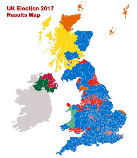 Latest general election results from the uk's 650 constituencies. UK General Election Results Map 2017 vs 2015 vs Opinion ...