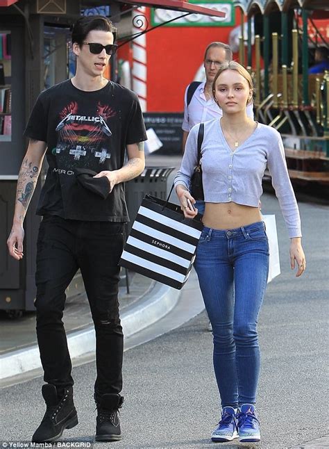 Lily Rose Depp And Beau Ash Stymest Shop At The Grove Daily Mail Online