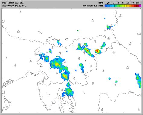 Vremenska Napoved Za 10072022 Ob 1800 Vreme Slovenija