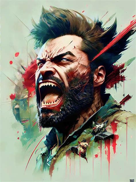Angry Wolverine Digital Art By Michael Gorth Fine Art America