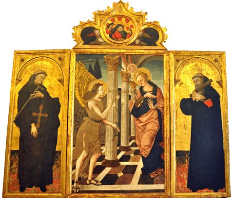 Nicola Di Maestro Antonio Triptych Of The Annunciation