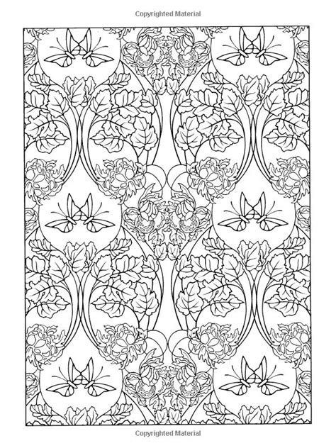Art Nouveau Patterns Dover Design Coloring Books Pattern Coloring