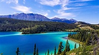 Emerald Lake, Southern Yukon 4 days ago. After a week of rain in ...